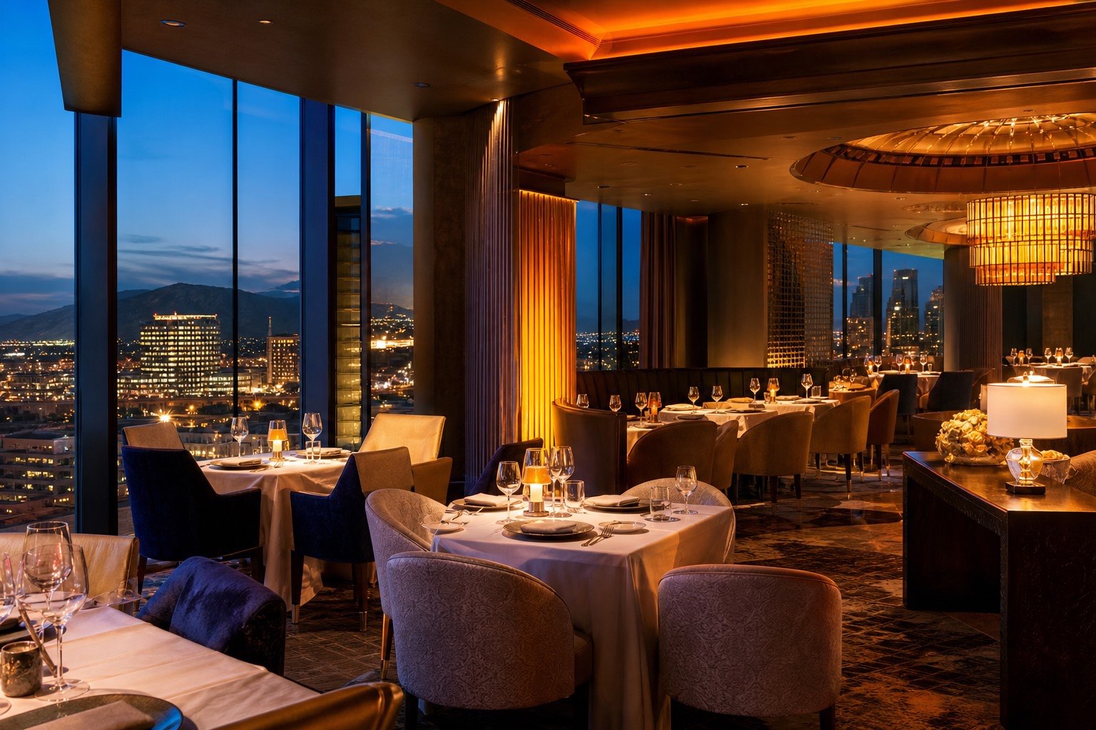 Fine dining at a Canadian casino resort