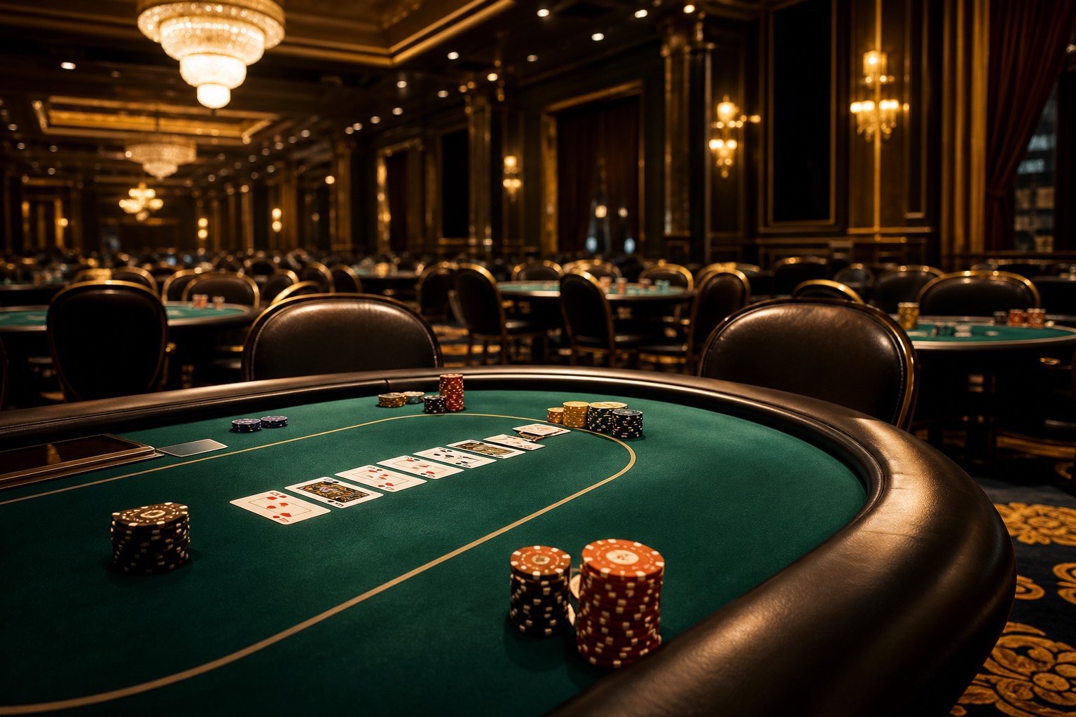 Poker tournament room